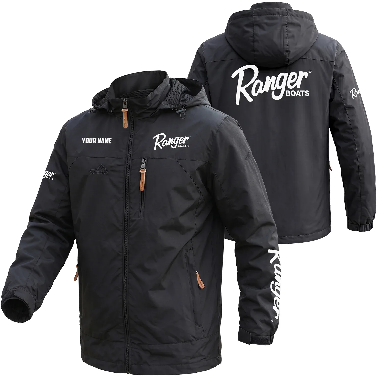 Ranger Boat Exclusive Logo Outdoor Softshell Jacket, HCAHWOJZ68RBZ Detachable Hood Waterproof Windproof Ranger Jacket